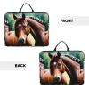 Two Horses Print Laptop Sleeve,Laptop Case With Handle,14 Inch Fashion Laptop Case Bag,Travel Computer Bag view 4