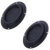 2 Pack 2"/3"/4" 52mm 78mm 105mm Woofer Vibrating Membrane Iron Rubber Vibration Diaphragm Plate Replacement Passive Radiator Film Bass Speaker Subwoofer Loudspeaker Audio Repair (2pcs/4inch(round)) view 1