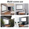 4:3/16:9 HD Manual Projector Screen, Portable Pull Down Projector Screen, 4K HD Ceiling Wall Mount White Portable Projection Screen For Home Theater Cinema Office Movie TV Game,30" , 40" , 50" , 60" , view 4