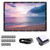 60/72/84/100/120/150/180/200 Inch Projector Screen, 4:3/16:9 Portable Outdoor Movie Screen, Anti-Crease Foldable Projection Screen, Portable Projection Screen for Camping Party(4:3,60 inch screen) view 1