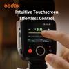 GODOX V100 C Godox Flash for Canon - 100Ws TTL Flash for Canon EOS Cameras, Touchscreen Control, 400-Full-Power-Flashes, 1.7s Recycle Time, 2.4G Wireless with External-Flash view 3