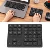 Bluetooth Number Pad, Aluminum Rechargeable Wir eless Numeric Keypad Slim 35 Keys External Numpad Keyboard Data Entry for Laptop Home Business Work view 3