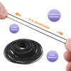 uxcell 100 Pcs Recorder Rubber Belts, Folded Length 40-135mm Cassette Recorder Belt Machine Repair Mix Flat Cassette Tape Machine Rubber Belts for DVD CD LD VCR Repeater Drives, Width 1mm view 3