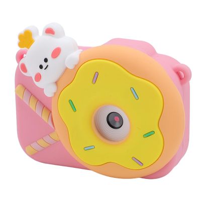 BTSEURY Digital Video Camera, Dual Lens 1080P Digital Camera, Auto Focus Compact Small Camera Play Music Games with Various Filters Cartoon Photo Frames Shockproof (Pink)