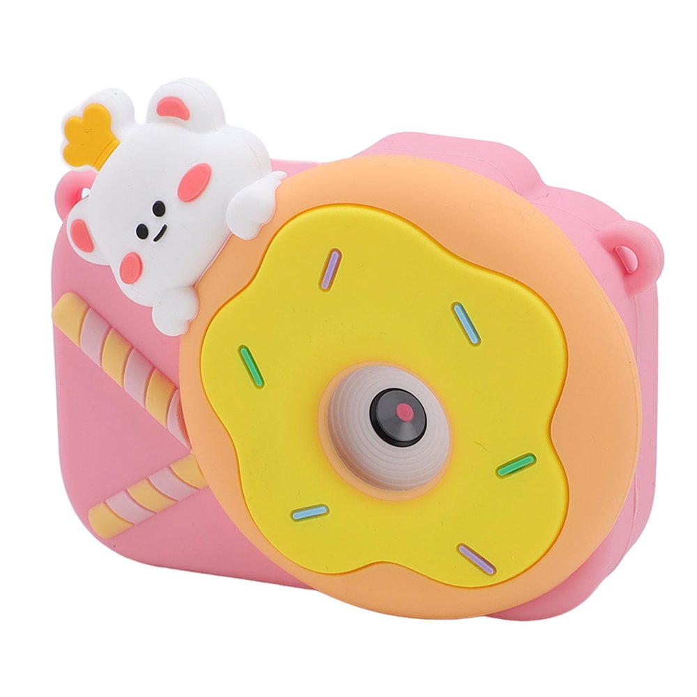 BTSEURY Digital Video Camera, Dual Lens 1080P Digital Camera, Auto Focus Compact Small Camera Play Music Games with Various Filters Cartoon Photo Frames Shockproof (Pink)