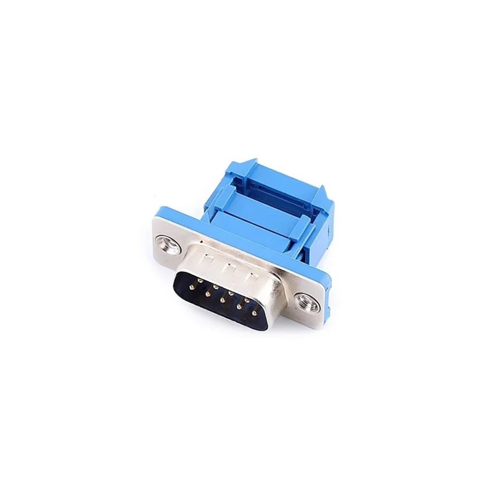 ACGTUY 5Pcs DB9 DB15 DB25 DB37 DIDC9/DIDC15/DIDC25/DIDC37 Male Female p/Lug Serial Port Connector IDC Crimp Type D-SUB Rs232 Adapter(DB9 Male)