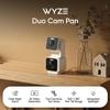 WYZE Duo Cam Pan Indoor/Outdoor IP65 2K 360 Pan/Tilt Smart Home Security Camera with Color Night Vision, Compatible with Alexa & Google Assistant, White view 2