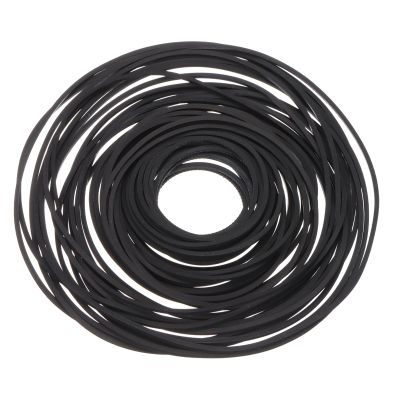 uxcell 50 Pcs Recorder Rubber Belts, Folded Length 40-135mm Cassette Recorder Belts Machine Repair Mix Flat Cassette Tape Machine Rubber Belts for DVD CD LD VCR Repeater Drives, Width 1mm