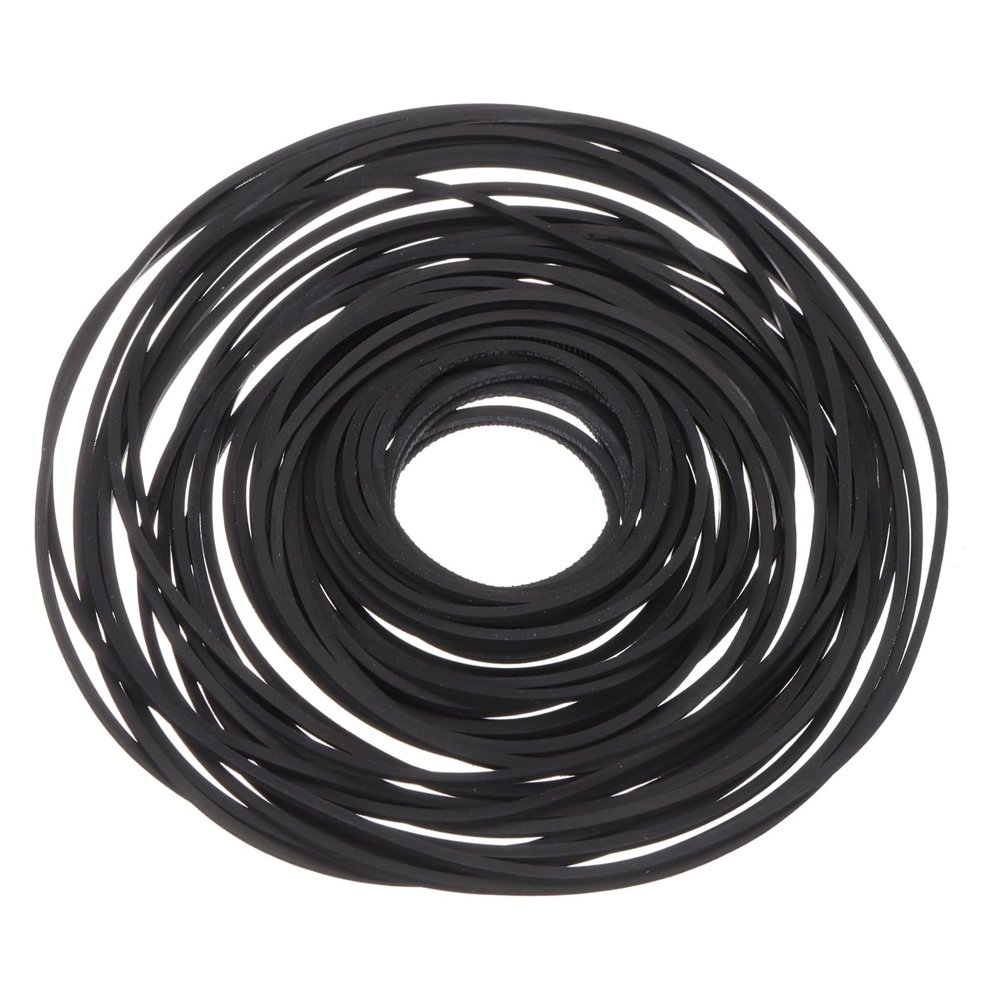 uxcell 50 Pcs Recorder Rubber Belts, Folded Length 40-135mm Cassette Recorder Belts Machine Repair Mix Flat Cassette Tape Machine Rubber Belts for DVD CD LD VCR Repeater Drives, Width 1mm