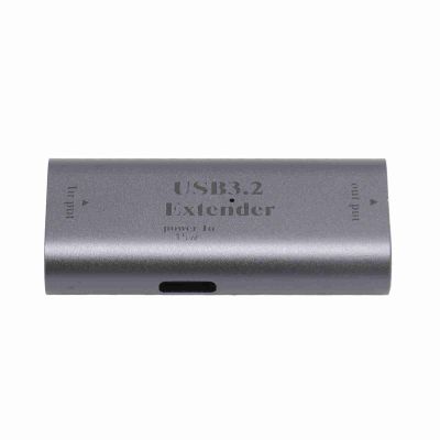 USB3.2 Signal Extender, 10m Long Distance Female to Female Extender with 15W USB C Charging Port, Aluminum Alloy Shell for Stable Transmission, Supports 5Gbps Data (USB Input to