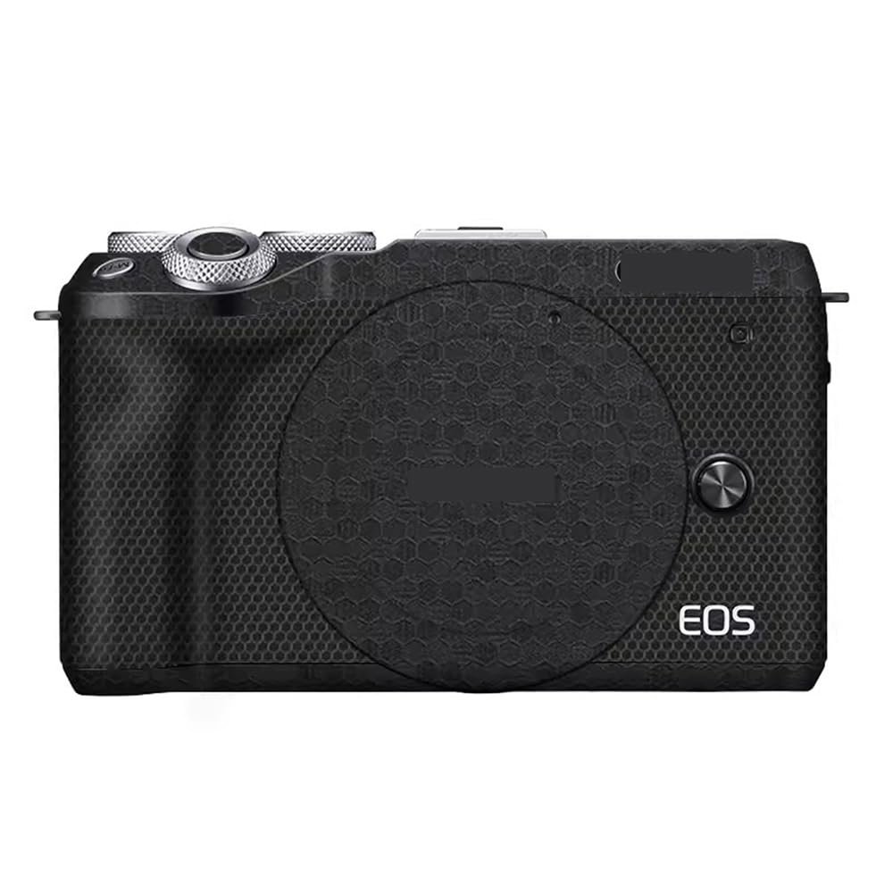 Camera Body Sticker Protective Skin Film Kit Skin Accessories for Canon EOS M6 Mark II Vinyl Wrap Decals M6MII M6M2 (Honeycomb Black)