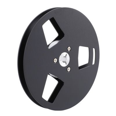 Empty Tape Reel, 5 Inch Open Reel Sound Tape Empty Reel High Strength Aluminum Alloy for 1/4 Inch Tape (Black)