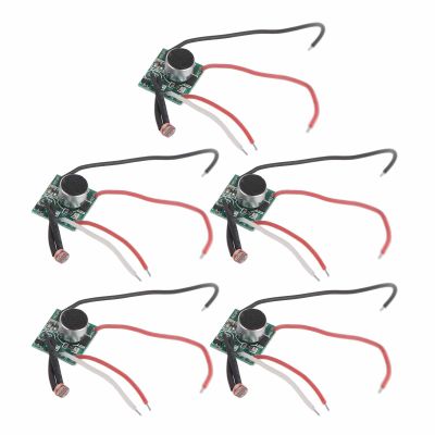 5Pcs S330 Sound Control Switch Module, Light Sensor, Voice Activated, DC 3V 30V, for Solar Lights, Alarms, Small Motors, with Light Control Function, 45s Delay