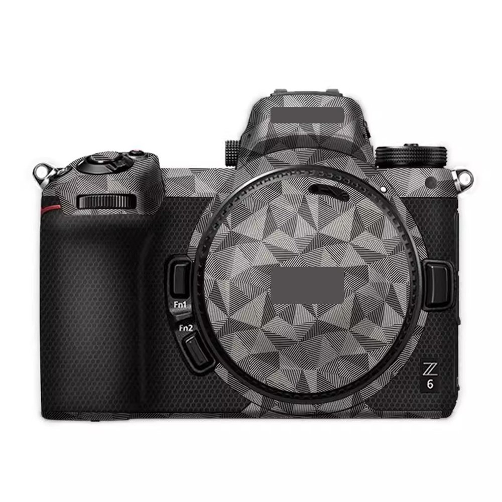 Anti-Scratch Camera Sticker Coat Wrap Protective Film Body Protector Skin Cover for Nikon Z6 Z7(Triangle Titanium)