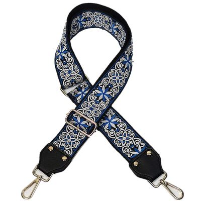 EoxinDm Shoulder Handbags Strap, Wide Shoulder Strap Embroidered Adjustable Replacement Belt Crossbody Canvas Bag Handbag(A-Type)