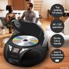 Craig CD6925 Portable Top-Loading Stereo CD Boombox with AM/FM Stereo Radio and Bluetooth Wireless Technology | Programmable CD Player | CD-R/CD-W Compatible | No Headphone Jack (Renewed) view 3