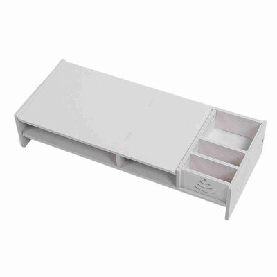 Acouto Stand Desktop Riser with Storage Shelf for Laptop PC Table Computer Stand Storage Riser Shelf Stand Holder for Office Plies Organizing