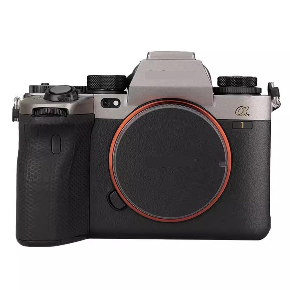 Anti-Scratch Camera Cover Skin Sticker for Sony A1 Camera Protector Film Skin Decals(Titanium+Frosted Black)