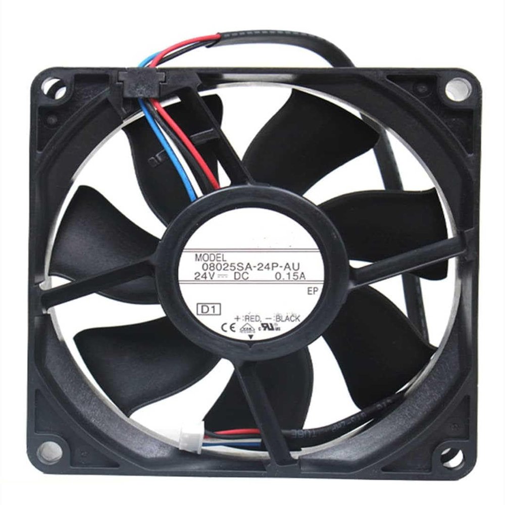 08025SA-24P-AU DC24V 0.15A 80x80x25mm 4-Wire Cooling Fan