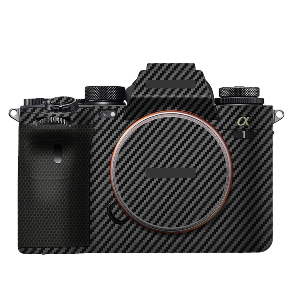 Anti-Scratch Camera Cover Skin Sticker for Sony A1 Camera Protector Film Skin Decals(Carbon Fiber Black)