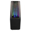 Bluetooth Speaker, Portable Wire Less Speakers with RGB Lights, Subwoofer Speaker with AUX & USB Port, Loud Stereo Sound, USB Rechargeable Speaker for Outdoor Desktop (Black) view 1