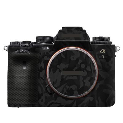 Anti-Scratch Camera Cover Skin Sticker for Sony A1 Camera Protector Film Skin Decals(Shadow Camo Black)