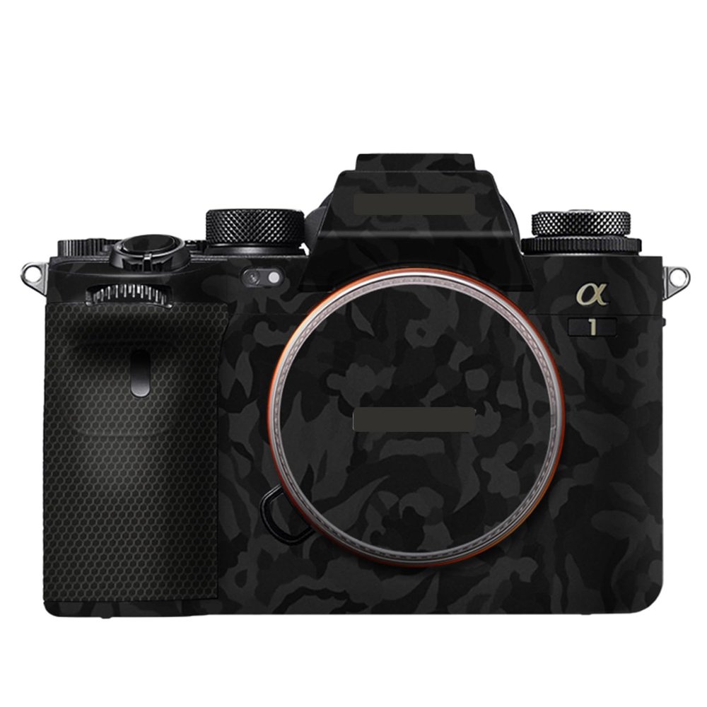 Anti-Scratch Camera Cover Skin Sticker for Sony A1 Camera Protector Film Skin Decals(Shadow Camo Black)