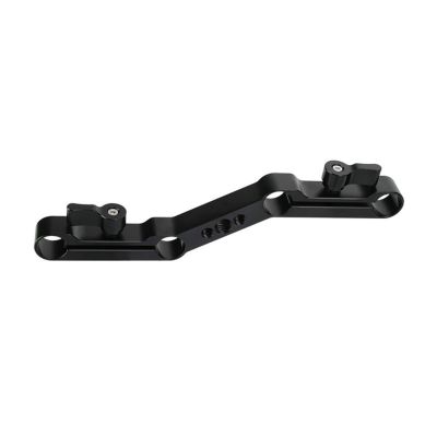 15mm Rod Clamp Railblock 1/4-20 & 3/8-16 Thread Hole Compatible for DSLR Camera Cage and Shoulder Support