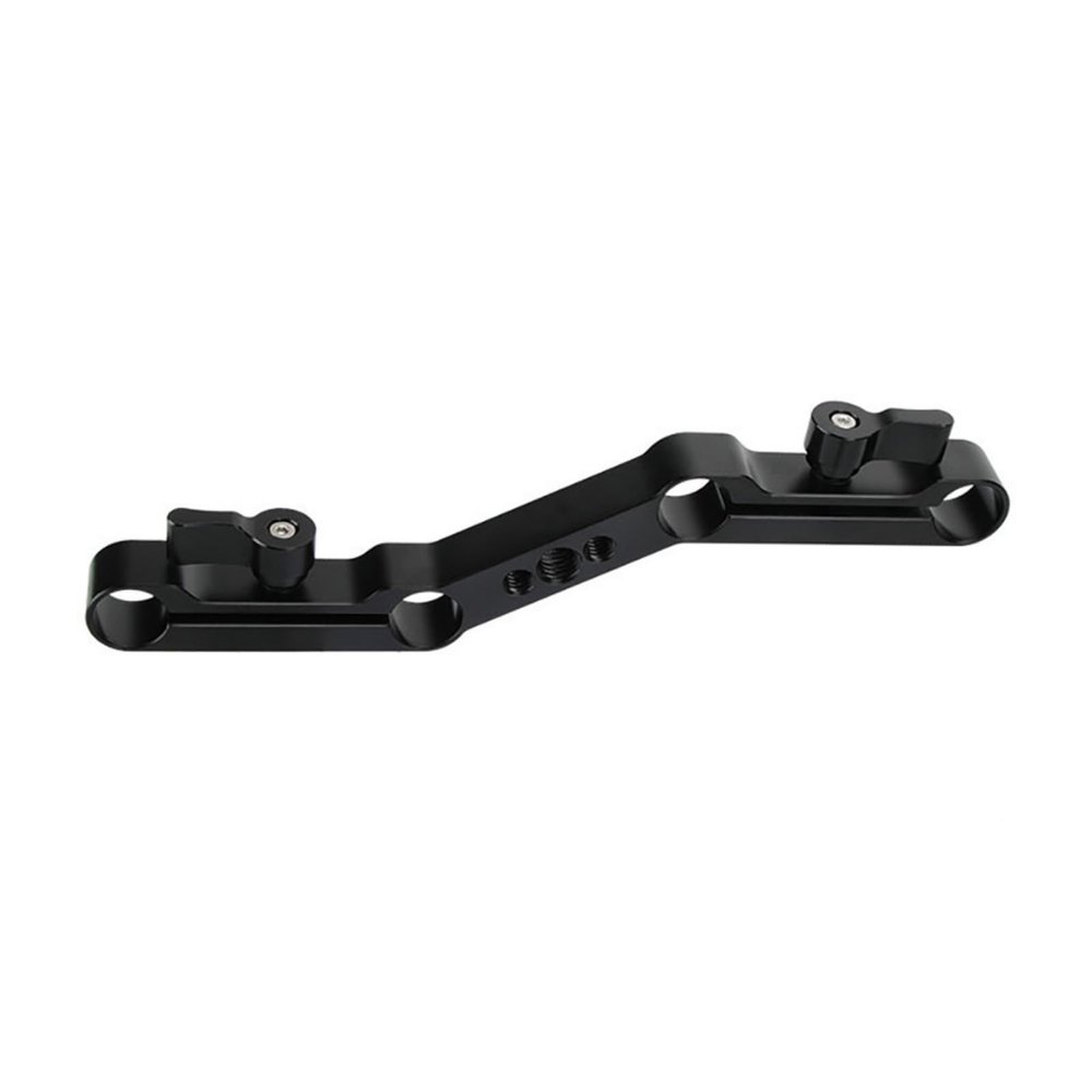 15mm Rod Clamp Railblock 1/4-20 & 3/8-16 Thread Hole Compatible for DSLR Camera Cage and Shoulder Support