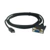 ACGTUY 1pcs 6FT 1.8m USB 2.0 Male to RS232 DB9 9 Pin Female Adapter Entension Lead Cable view 3