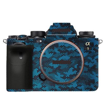 Anti-Scratch Camera Cover Skin Sticker for Sony A1 Camera Protector Film Skin Decals(Mamba Blue)
