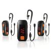 3 Pack Mini Walkie Talkies, Waterproof Small Walkie Talkies Two Way Radio with Earpieces for Outdoor, Restaurants, Hiking, Baseball, Hospital, Tourism, Adults view 1