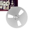 1/4 7 Inch Empty Tape Reel, 3 Holes 7 Inch Open Reel Sound Tape Empty Reel, Aluminum Alloy Universal Empty Tape Reel for Reel to Reel (Silver) view 4