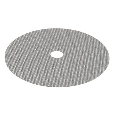 Carbon Fiber CD Mat, 0.2mm Disc Stabilizer Carbon Fiber CD Stabilizer Tuning Mat Carbon Fiber Made Disc Stabilizer for Various CD Players (Silver)