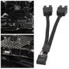 1 x Motherboard USB2.0 9pin Header 1 to 2 Extension Hub Splitter Adapter Converter view 1