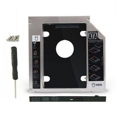 9.5mm Universal SATA 2nd HDD SSD Hard Drive Caddy For CD/DVD-ROM Optical Bay
