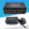 1X Box HiFi Stereo RCA Audio Splitter/Selector Mini 1-IN-5-OUT Audio Switch view 1