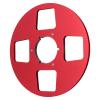 Open Reel Sound Tape Reel, 1/4 10.5 Inch Empty Tape Reel 4 Hole Aluminum Alloy Stainless Steel Screws for Reel to Reel Tape Player (Red) view 2