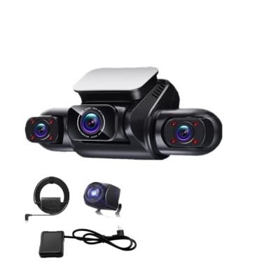 4 Channels 1080p+1080p 1080p 1080p Car Dvr Dual Lens 8 Infrared Light Night Vision 3 Lens 170 Degree Dash Cam Car Camer(Wf G 4 Lens,64G)