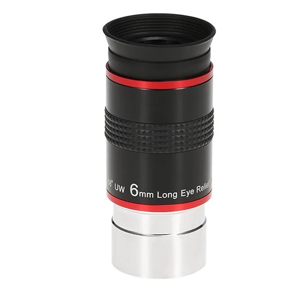 1.25" 68 Degree Ultra Wide Angle Eyepiece 6mm 9mm 15mm 20mm Professional Astronomical Telescope(6mm)