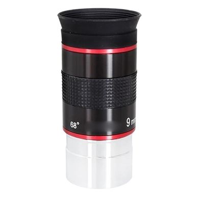 1.25" 68 Degree Ultra Wide Angle Eyepiece 6mm 9mm 15mm 20mm Professional Astronomical Telescope(9mm)