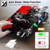 ACWDMKH Case for Samsung Galaxy Tab S7 FE 2021 / S8 Plus 2022 / S7 Plus 2020 12.4 Inch,PU Leather Cute Slim Folio Adjustable Stand Smart Cover with Auto Wake/Sleep,Red Black Soldier view 4