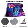 ACWDMKH Case for Samsung Galaxy Tab S7 FE 2021 / S8 Plus 2022 / S7 Plus 2020 12.4 Inch,PU Leather Cute Slim Folio Adjustable Stand Smart Cover with Auto Wake/Sleep,Glitter Sea Turtle view 2