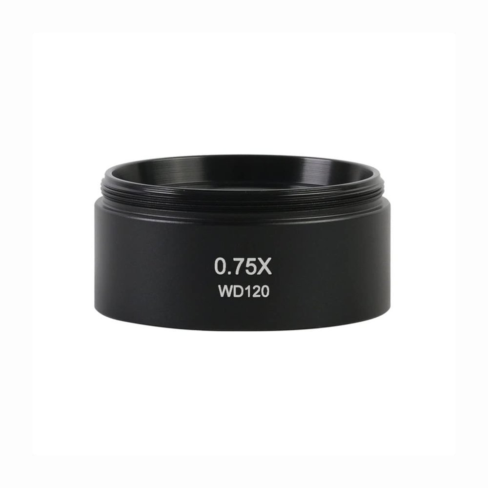 JOEBO Microscope Kit 0.3X 0.5X 0.7X 0.75X 1X 1.5X 2X Trinocular Stereo Microscope Objective Lens Microscope Lens Adapters(0.75x)