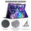 ACWDMKH Case for Samsung Galaxy Tab S7 FE 2021 / S8 Plus 2022 / S7 Plus 2020 12.4 Inch,PU Leather Cute Slim Folio Adjustable Stand Smart Cover with Auto Wake/Sleep,Glitter Dragon view 2