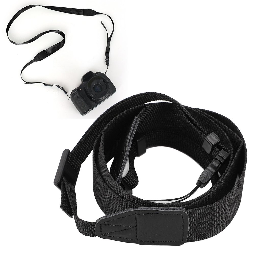 Dpofirs Camera Shoulder Strap for Mini 12, Neck Strap Shoulder Strap with Adjustable Length, Wide Camera Strap for Link 3 (Black)