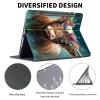 ACWDMKH Case for Samsung Galaxy Tab S7 FE 2021 / S8 Plus 2022 / S7 Plus 2020 12.4 Inch,PU Leather Cute Slim Folio Adjustable Stand Smart Cover with Auto Wake/Sleep,Cute Highland Cow view 2