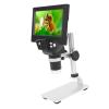 1000x Digital Microscope with 5.5in LCD Display, Aluminum Alloy Stand, 1080P HD Resolution, USB Power, 16 Language System, Biological Microscope Kit, QC Inspection, PC View, 8 view 3
