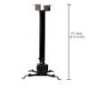 DIEYPOL Projector Mount Wall Mounted Projector Mounting Frame Ceiling Bracket Projector Bracket Can Load 55 Lbs Adjustable Angle Bracket Projector Stand Tripod(Black) view 2