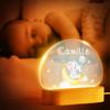 VEELU Personalized Gifts for Kids - Custom Name Night Light with Cute Animals - Nursery Baby Acrylic LED Lamp - Birth Gift for Boys Girls - Bedroom Decor Children's Light Newborn Gifts Christmas Gift view 2